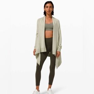 Lululemon Cashlu Knit Wrap XL/XXL Heathered Rosemary Green